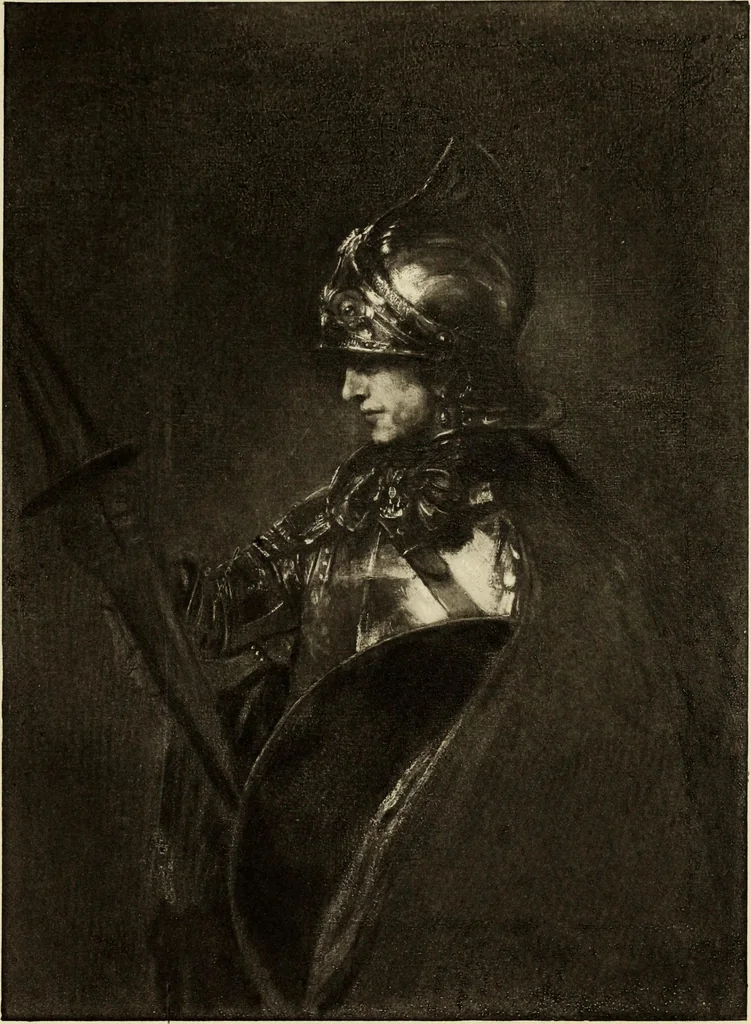 An illustration from Catalogue, descriptive and historical, of the pictures and sculpture in the Glasgow art gallery and museum, Kelvingrove, 1908, leaf 210