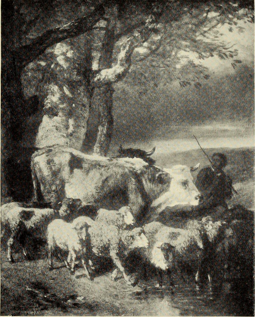 An illustration from Catalogue, descriptive and historical, of the pictures and sculpture in the Glasgow art gallery and museum, Kelvingrove, 1908, leaf 256