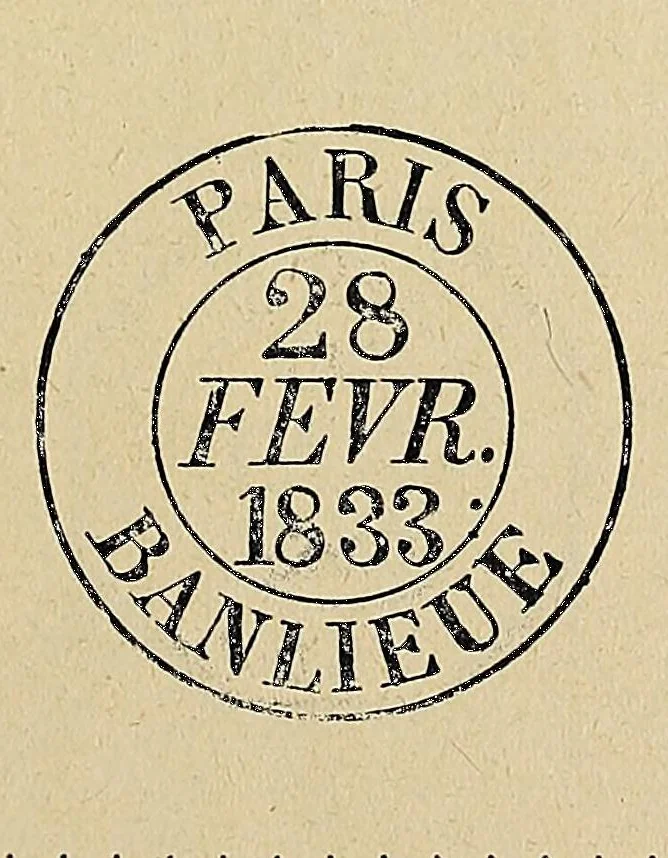 An illustration from Catalogue descriptif de toutes les marques postales de la France : inscriptions, timbres a main, et obliterations ... avec des prix de vente pour les collections, 1902, leaf 111