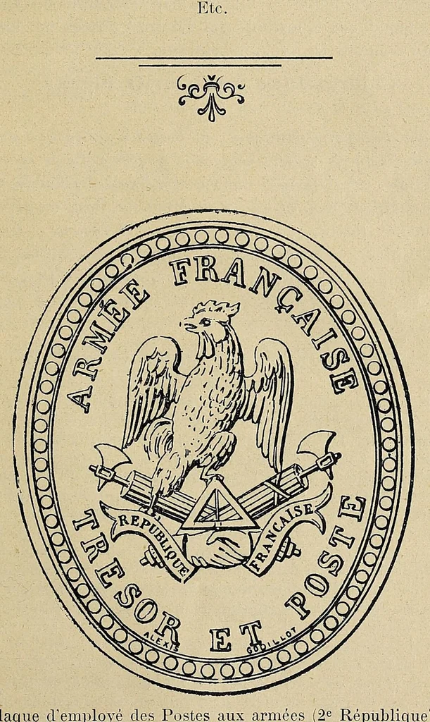 An illustration from Catalogue descriptif de toutes les marques postales de la France : inscriptions, timbres a main, et obliterations ... avec des prix de vente pour les collections, 1902, leaf 499