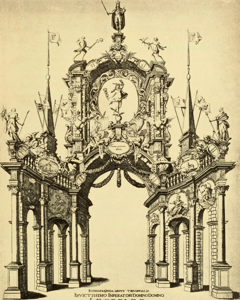 An illustration from Catalogue des estampes d'ornement : faisant partie des collections de la Bibliothèque royale de Belgique, classé par nature d'objets suivi d'un index alphabétique des noms d'auteurs et accompagné de planches, 1907, leaf 34