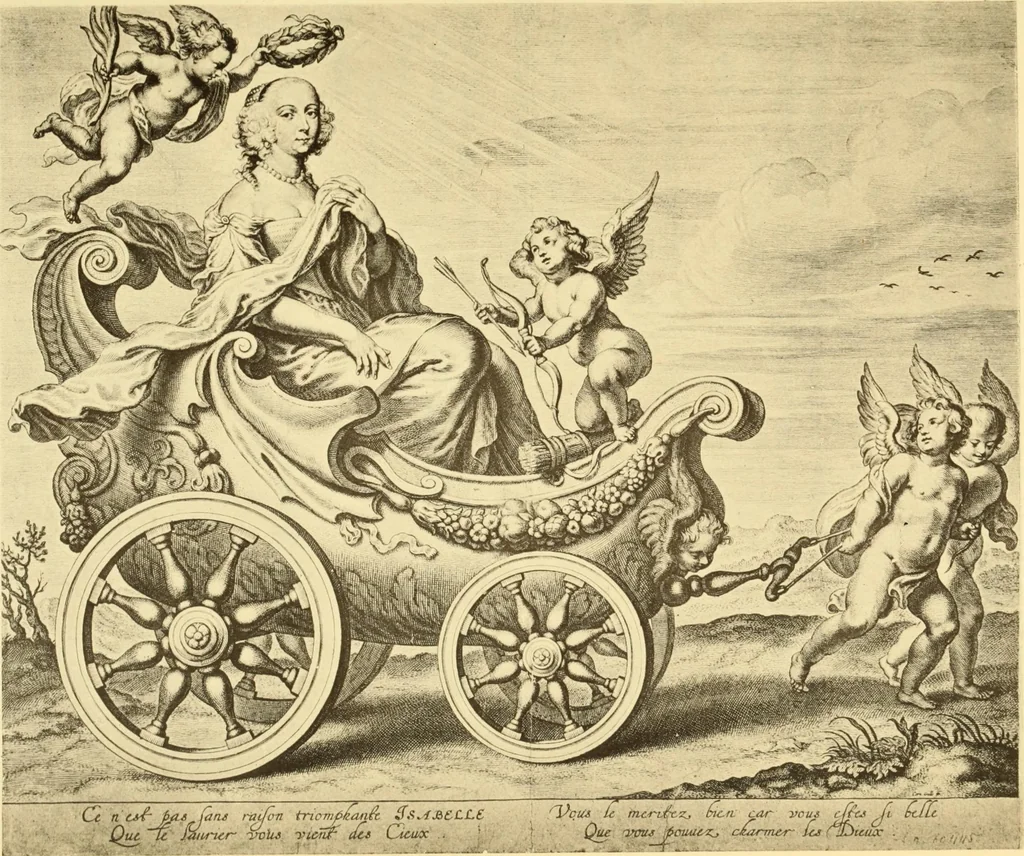 An illustration from Catalogue des estampes d'ornement : faisant partie des collections de la Bibliothèque royale de Belgique, classé par nature d'objets suivi d'un index alphabétique des noms d'auteurs et accompagné de planches, 1907, leaf 66
