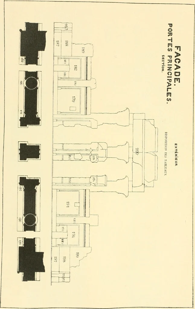 An illustration from Catalogue des monuments et inscriptions de l'Égypte antique / publié sous les auspices de S.A. Abbas II Helmi par la direction générale du Service des antiquités [de l'Égypte] ; par J. de Morgan, U. Bouriant, G. Legrain, G. Jéquier, A. Barsanti, 1894, leaf 159