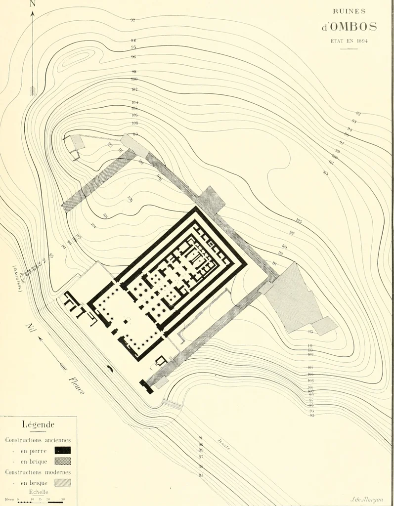 An illustration from Catalogue des monuments et inscriptions de l'Égypte antique / publié sous les auspices de S.A. Abbas II Helmi par la direction générale du Service des antiquités [de l'Égypte] ; par J. de Morgan, U. Bouriant, G. Legrain, G. Jéquier, A. Barsanti, 1894, leaf 16