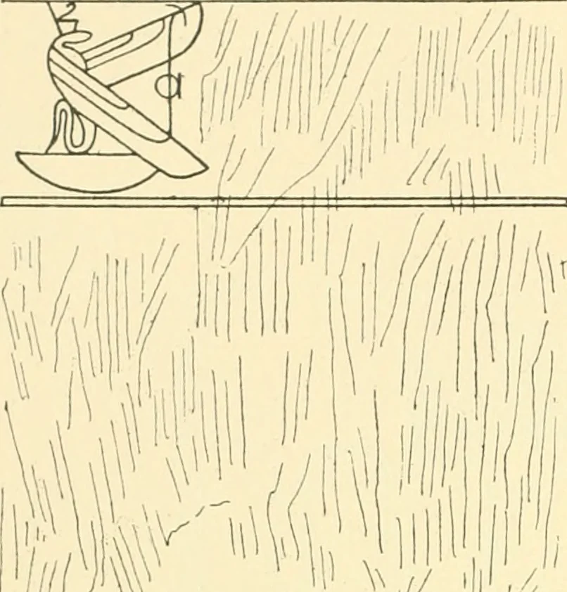 An illustration from Catalogue des monuments et inscriptions de l'Égypte antique / publié sous les auspices de S.A. Abbas II Helmi par la direction générale du Service des antiquités [de l'Égypte] ; par J. de Morgan, U. Bouriant, G. Legrain, G. Jéquier, A. Barsanti, 1894, leaf 177