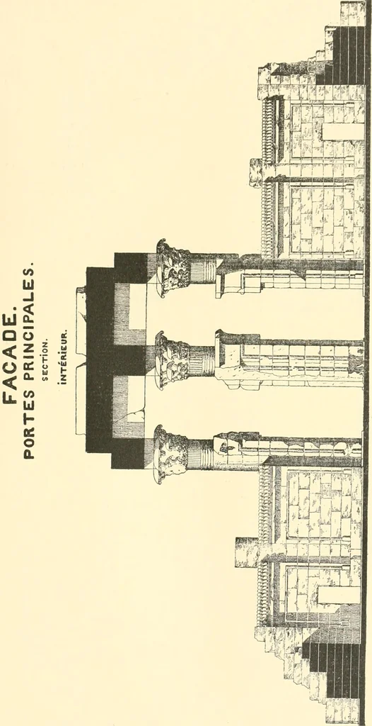 An illustration from Catalogue des monuments et inscriptions de l'Égypte antique / publié sous les auspices de S.A. Abbas II Helmi par la direction générale du Service des antiquités [de l'Égypte] ; par J. de Morgan, U. Bouriant, G. Legrain, G. Jéquier, A. Barsanti, 1894, leaf 180