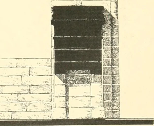 An illustration from Catalogue des monuments et inscriptions de l'Égypte antique / publié sous les auspices de S.A. Abbas II Helmi par la direction générale du Service des antiquités [de l'Égypte] ; par J. de Morgan, U. Bouriant, G. Legrain, G. Jéquier, A. Barsanti, 1894, leaf 184