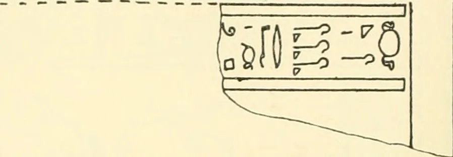 An illustration from Catalogue des monuments et inscriptions de l'Égypte antique / publié sous les auspices de S.A. Abbas II Helmi par la direction générale du Service des antiquités [de l'Égypte] ; par J. de Morgan, U. Bouriant, G. Legrain, G. Jéquier, A. Barsanti, 1894, leaf 225