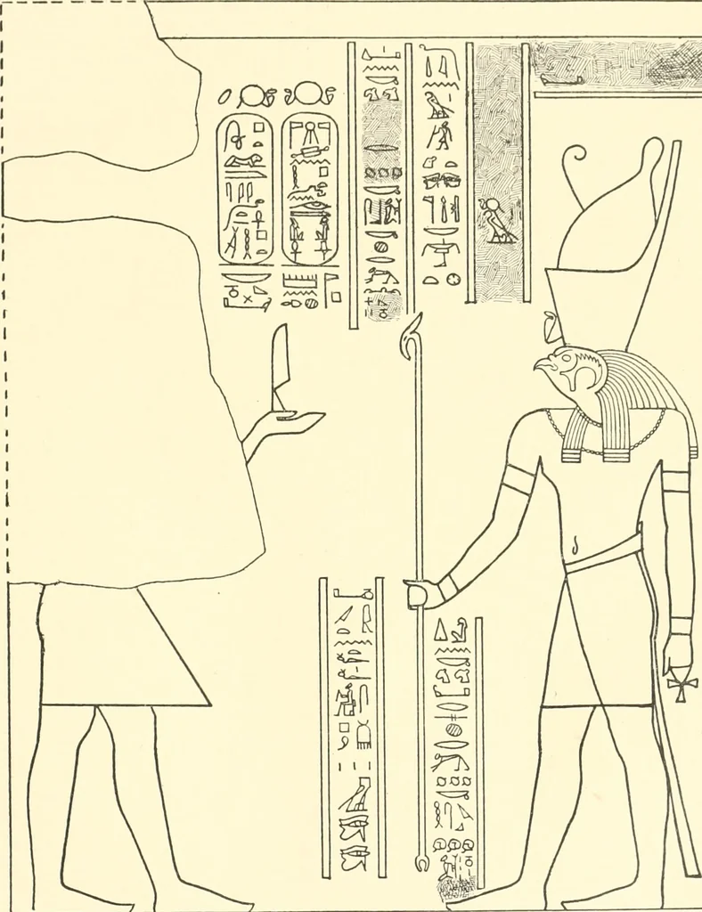 An illustration from Catalogue des monuments et inscriptions de l'Égypte antique / publié sous les auspices de S.A. Abbas II Helmi par la direction générale du Service des antiquités [de l'Égypte] ; par J. de Morgan, U. Bouriant, G. Legrain, G. Jéquier, A. Barsanti, 1894, leaf 230