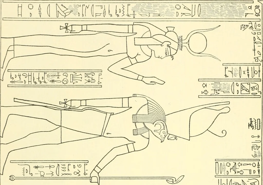 An illustration from Catalogue des monuments et inscriptions de l'Égypte antique / publié sous les auspices de S.A. Abbas II Helmi par la direction générale du Service des antiquités [de l'Égypte] ; par J. de Morgan, U. Bouriant, G. Legrain, G. Jéquier, A. Barsanti, 1894, leaf 259
