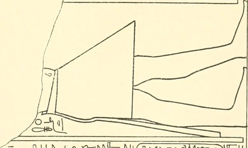An illustration from Catalogue des monuments et inscriptions de l'Égypte antique / publié sous les auspices de S.A. Abbas II Helmi par la direction générale du Service des antiquités [de l'Égypte] ; par J. de Morgan, U. Bouriant, G. Legrain, G. Jéquier, A. Barsanti, 1894, leaf 260