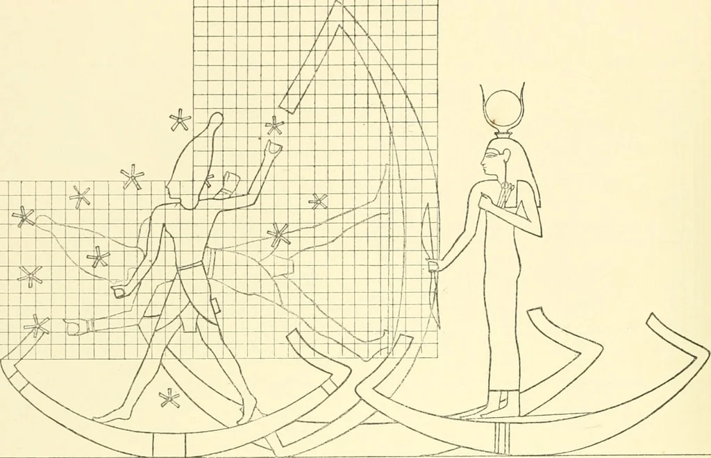 An illustration from Catalogue des monuments et inscriptions de l'Égypte antique / publié sous les auspices de S.A. Abbas II Helmi par la direction générale du Service des antiquités [de l'Égypte] ; par J. de Morgan, U. Bouriant, G. Legrain, G. Jéquier, A. Barsanti, 1894, leaf 273