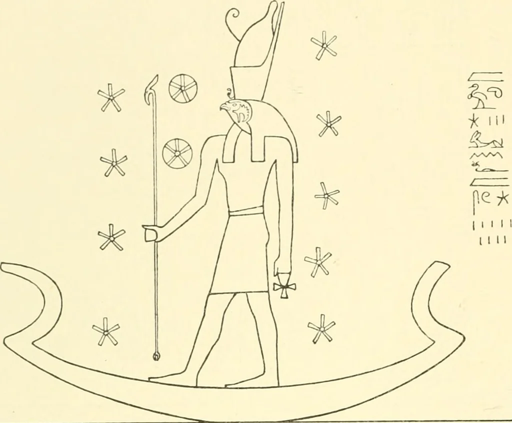 An illustration from Catalogue des monuments et inscriptions de l'Égypte antique / publié sous les auspices de S.A. Abbas II Helmi par la direction générale du Service des antiquités [de l'Égypte] ; par J. de Morgan, U. Bouriant, G. Legrain, G. Jéquier, A. Barsanti, 1894, leaf 275