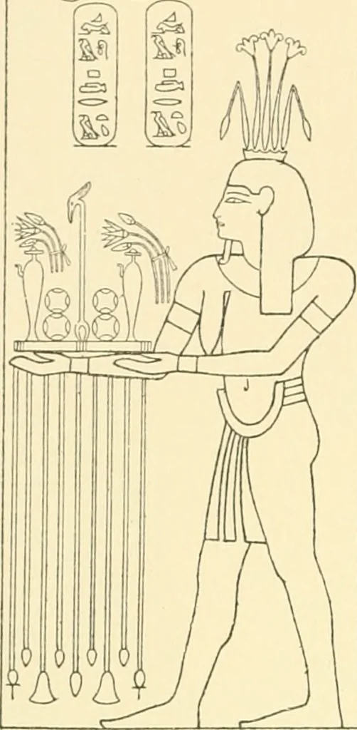 An illustration from Catalogue des monuments et inscriptions de l'Égypte antique / publié sous les auspices de S.A. Abbas II Helmi par la direction générale du Service des antiquités [de l'Égypte] ; par J. de Morgan, U. Bouriant, G. Legrain, G. Jéquier, A. Barsanti, 1894, leaf 341