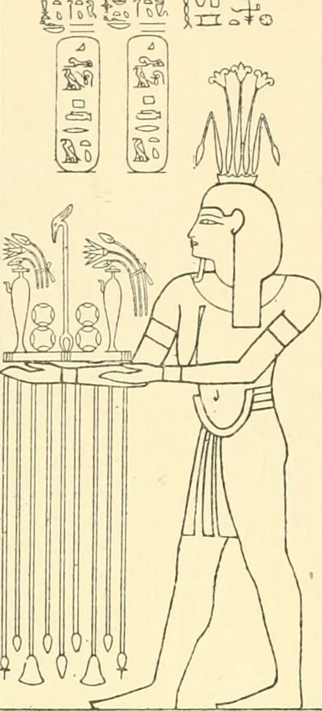 An illustration from Catalogue des monuments et inscriptions de l'Égypte antique / publié sous les auspices de S.A. Abbas II Helmi par la direction générale du Service des antiquités [de l'Égypte] ; par J. de Morgan, U. Bouriant, G. Legrain, G. Jéquier, A. Barsanti, 1894, leaf 341