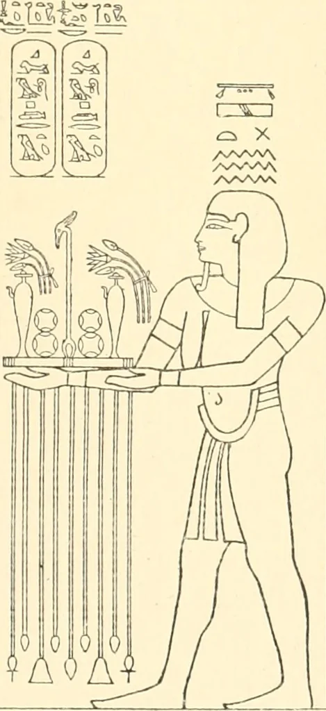 An illustration from Catalogue des monuments et inscriptions de l'Égypte antique / publié sous les auspices de S.A. Abbas II Helmi par la direction générale du Service des antiquités [de l'Égypte] ; par J. de Morgan, U. Bouriant, G. Legrain, G. Jéquier, A. Barsanti, 1894, leaf 342