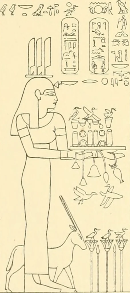 An illustration from Catalogue des monuments et inscriptions de l'Égypte antique / publié sous les auspices de S.A. Abbas II Helmi par la direction générale du Service des antiquités [de l'Égypte] ; par J. de Morgan, U. Bouriant, G. Legrain, G. Jéquier, A. Barsanti, 1894, leaf 359