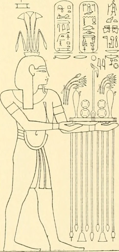 An illustration from Catalogue des monuments et inscriptions de l'Égypte antique / publié sous les auspices de S.A. Abbas II Helmi par la direction générale du Service des antiquités [de l'Égypte] ; par J. de Morgan, U. Bouriant, G. Legrain, G. Jéquier, A. Barsanti, 1894, leaf 359