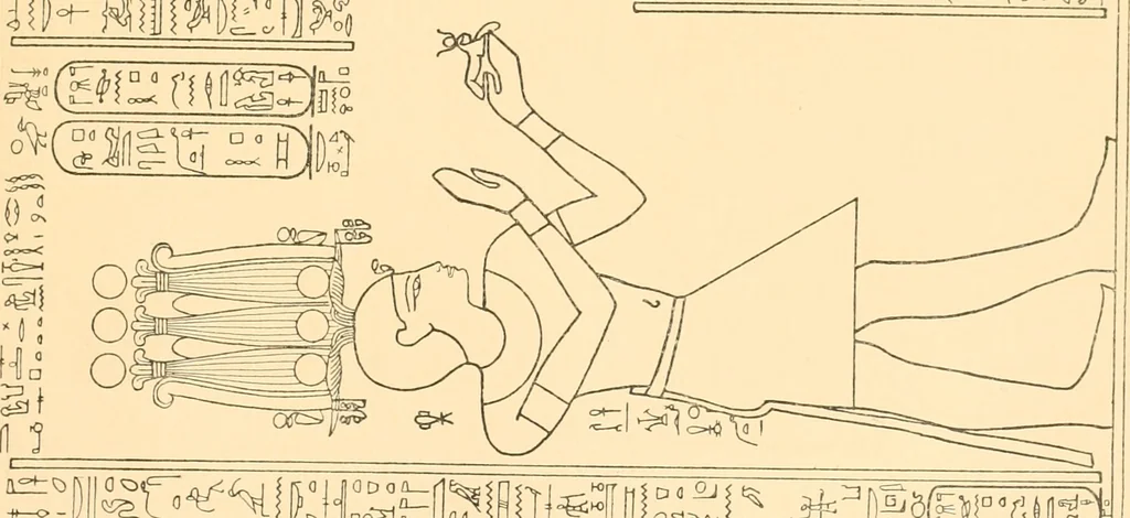 An illustration from Catalogue des monuments et inscriptions de l'Égypte antique / publié sous les auspices de S.A. Abbas II Helmi par la direction générale du Service des antiquités [de l'Égypte] ; par J. de Morgan, U. Bouriant, G. Legrain, G. Jéquier, A. Barsanti, 1894, leaf 394