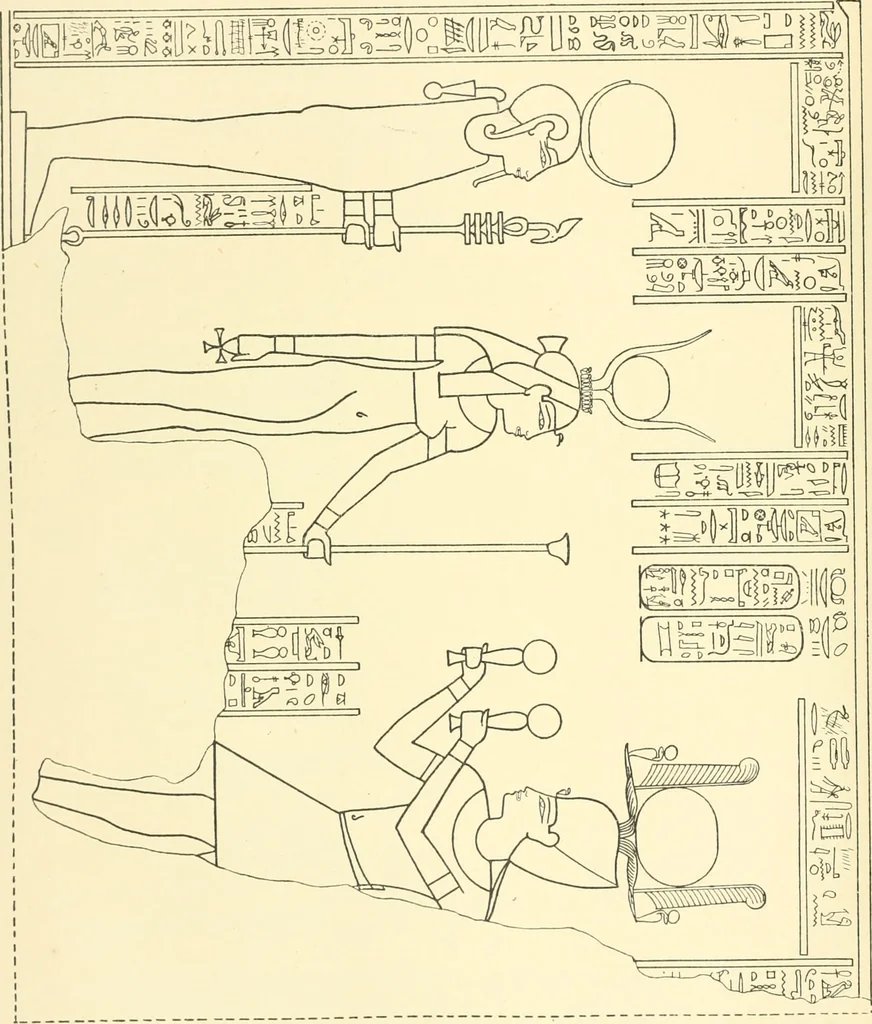 An illustration from Catalogue des monuments et inscriptions de l'Égypte antique / publié sous les auspices de S.A. Abbas II Helmi par la direction générale du Service des antiquités [de l'Égypte] ; par J. de Morgan, U. Bouriant, G. Legrain, G. Jéquier, A. Barsanti, 1894, leaf 41