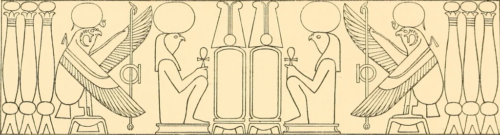 An illustration from Catalogue des monuments et inscriptions de l'Égypte antique / publié sous les auspices de S.A. Abbas II Helmi par la direction générale du Service des antiquités [de l'Égypte] ; par J. de Morgan, U. Bouriant, G. Legrain, G. Jéquier, A. Barsanti, 1894, leaf 410
