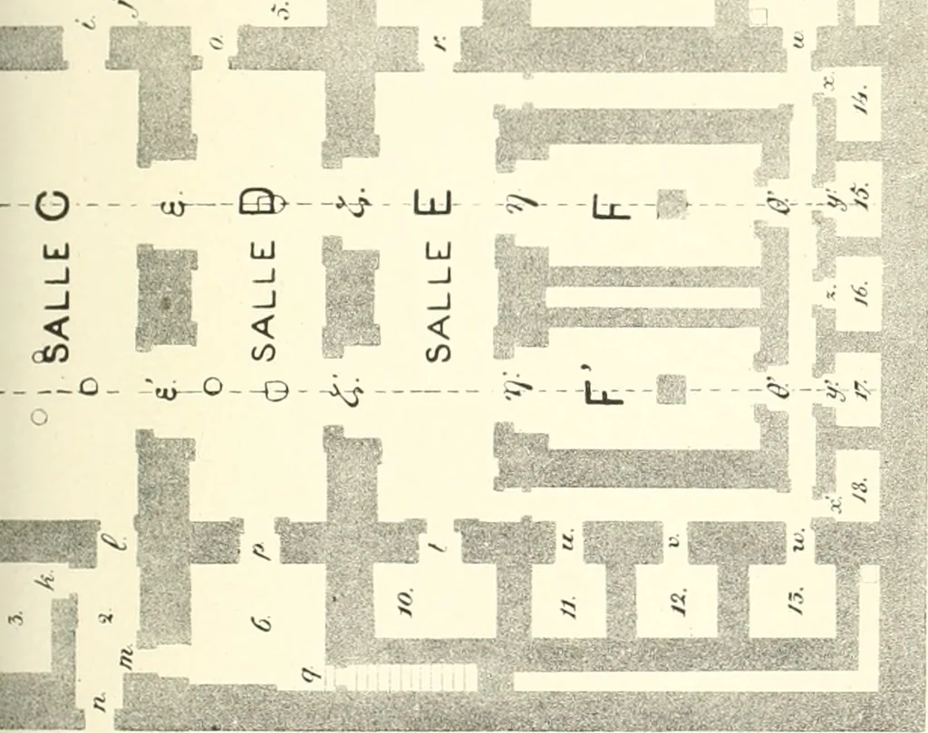 An illustration from Catalogue des monuments et inscriptions de l'Égypte antique / publié sous les auspices de S.A. Abbas II Helmi par la direction générale du Service des antiquités [de l'Égypte] ; par J. de Morgan, U. Bouriant, G. Legrain, G. Jéquier, A. Barsanti, 1894, leaf 74