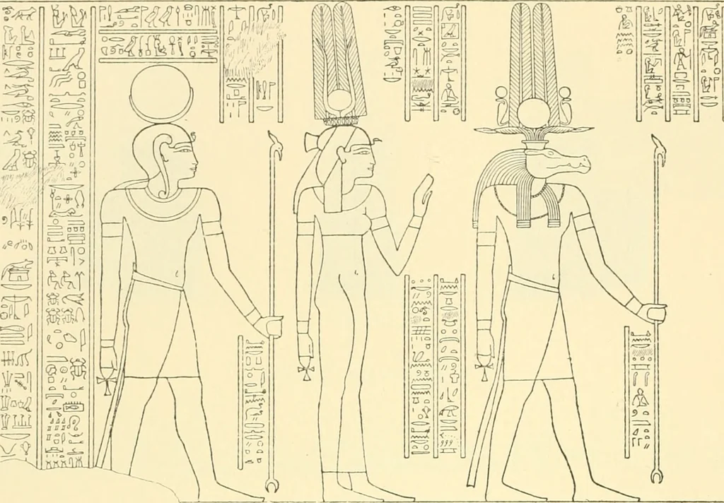An illustration from Catalogue des monuments et inscriptions de l'Égypte antique / publié sous les auspices de S.A. Abbas II Helmi par la direction générale du Service des antiquités [de l'Égypte] ; par J. de Morgan, U. Bouriant, G. Legrain, G. Jéquier, A. Barsanti, 1894, leaf 79
