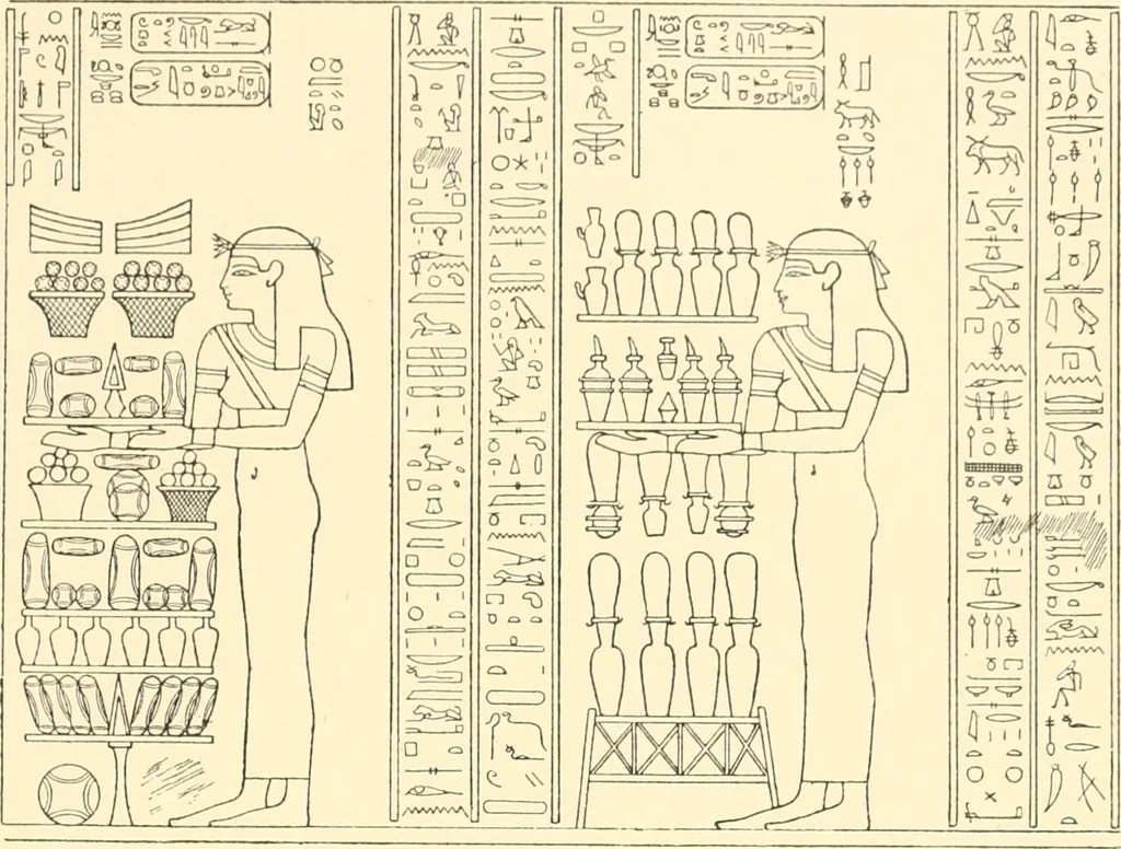 An illustration from Catalogue des monuments et inscriptions de l'Égypte antique / publié sous les auspices de S.A. Abbas II Helmi par la direction générale du Service des antiquités [de l'Égypte] ; par J. de Morgan, U. Bouriant, G. Legrain, G. Jéquier, A. Barsanti, 1894, leaf 82