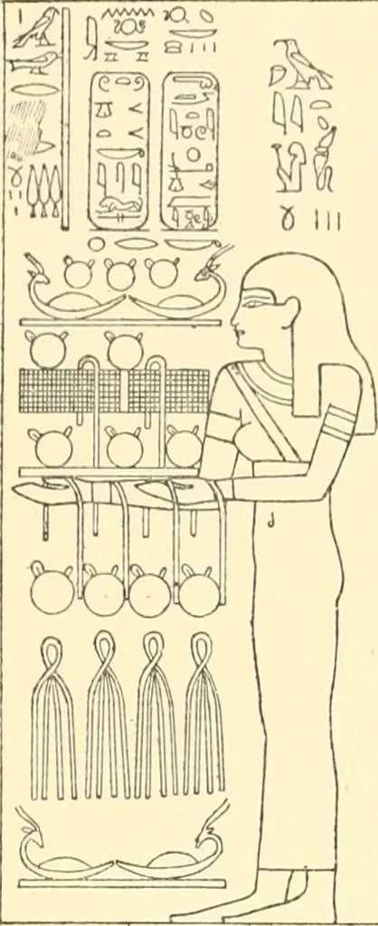 An illustration from Catalogue des monuments et inscriptions de l'Égypte antique / publié sous les auspices de S.A. Abbas II Helmi par la direction générale du Service des antiquités [de l'Égypte] ; par J. de Morgan, U. Bouriant, G. Legrain, G. Jéquier, A. Barsanti, 1894, leaf 84