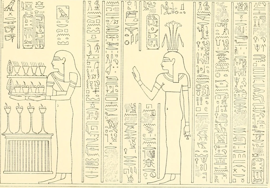 An illustration from Catalogue des monuments et inscriptions de l'Égypte antique / publié sous les auspices de S.A. Abbas II Helmi par la direction générale du Service des antiquités [de l'Égypte] ; par J. de Morgan, U. Bouriant, G. Legrain, G. Jéquier, A. Barsanti, 1894, leaf 84