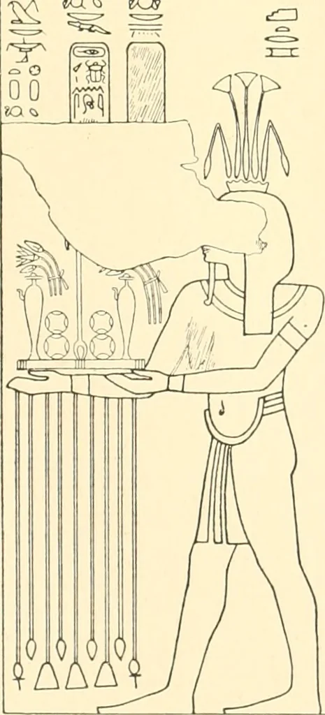 An illustration from Catalogue des monuments et inscriptions de l'Égypte antique / publié sous les auspices de S.A. Abbas II Helmi par la direction générale du Service des antiquités [de l'Égypte] ; par J. de Morgan, U. Bouriant, G. Legrain, G. Jéquier, A. Barsanti, 1894, leaf 94