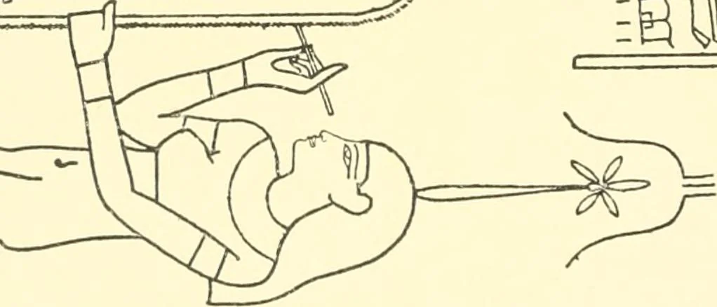 An illustration from Catalogue des monuments et inscriptions de l'Égypte antique / publié sous les auspices de S.A. Abbas II Helmi par la direction générale du Service des antiquités [de l'Égypte] ; par J. de Morgan, U. Bouriant, G. Legrain, G. Jéquier, A. Barsanti, 1894, leaf 103