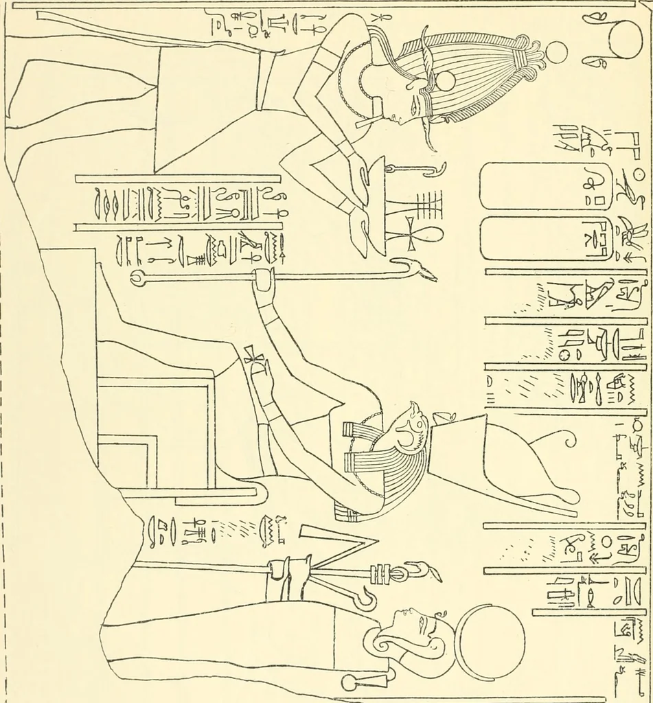 An illustration from Catalogue des monuments et inscriptions de l'Égypte antique / publié sous les auspices de S.A. Abbas II Helmi par la direction générale du Service des antiquités [de l'Égypte] ; par J. de Morgan, U. Bouriant, G. Legrain, G. Jéquier, A. Barsanti, 1894, leaf 113