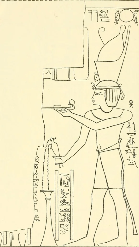 An illustration from Catalogue des monuments et inscriptions de l'Égypte antique / publié sous les auspices de S.A. Abbas II Helmi par la direction générale du Service des antiquités [de l'Égypte] ; par J. de Morgan, U. Bouriant, G. Legrain, G. Jéquier, A. Barsanti, 1894, leaf 115