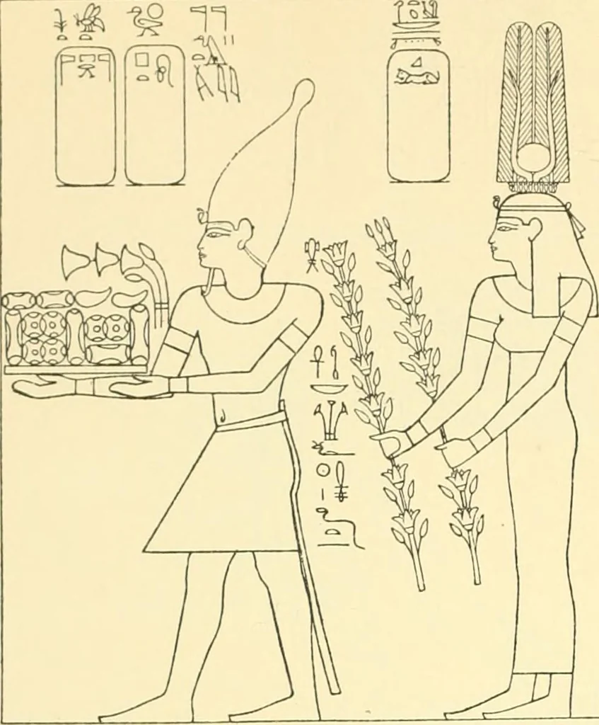 An illustration from Catalogue des monuments et inscriptions de l'Égypte antique / publié sous les auspices de S.A. Abbas II Helmi par la direction générale du Service des antiquités [de l'Égypte] ; par J. de Morgan, U. Bouriant, G. Legrain, G. Jéquier, A. Barsanti, 1894, leaf 13