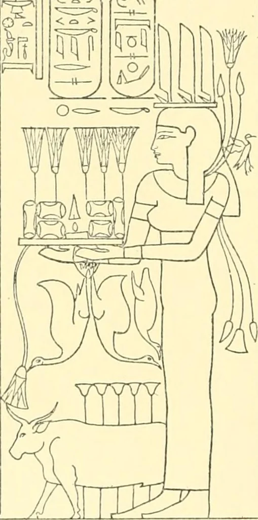 An illustration from Catalogue des monuments et inscriptions de l'Égypte antique / publié sous les auspices de S.A. Abbas II Helmi par la direction générale du Service des antiquités [de l'Égypte] ; par J. de Morgan, U. Bouriant, G. Legrain, G. Jéquier, A. Barsanti, 1894, leaf 133