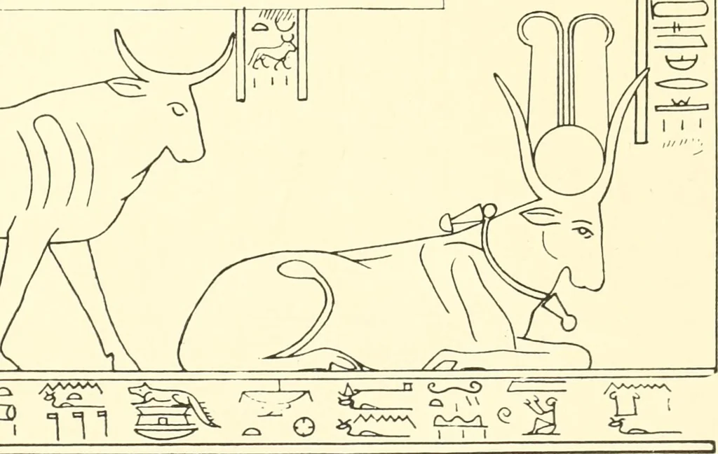 An illustration from Catalogue des monuments et inscriptions de l'Égypte antique / publié sous les auspices de S.A. Abbas II Helmi par la direction générale du Service des antiquités [de l'Égypte] ; par J. de Morgan, U. Bouriant, G. Legrain, G. Jéquier, A. Barsanti, 1894, leaf 22