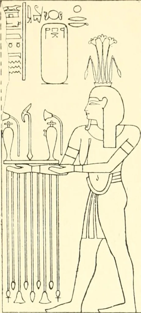 An illustration from Catalogue des monuments et inscriptions de l'Égypte antique / publié sous les auspices de S.A. Abbas II Helmi par la direction générale du Service des antiquités [de l'Égypte] ; par J. de Morgan, U. Bouriant, G. Legrain, G. Jéquier, A. Barsanti, 1894, leaf 34