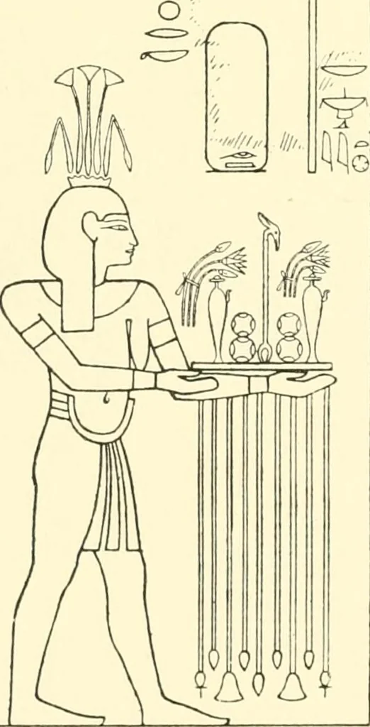 An illustration from Catalogue des monuments et inscriptions de l'Égypte antique / publié sous les auspices de S.A. Abbas II Helmi par la direction générale du Service des antiquités [de l'Égypte] ; par J. de Morgan, U. Bouriant, G. Legrain, G. Jéquier, A. Barsanti, 1894, leaf 39