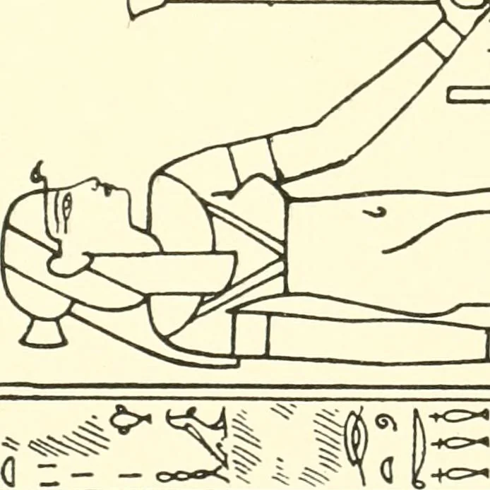 An illustration from Catalogue des monuments et inscriptions de l'Égypte antique / publié sous les auspices de S.A. Abbas II Helmi par la direction générale du Service des antiquités [de l'Égypte] ; par J. de Morgan, U. Bouriant, G. Legrain, G. Jéquier, A. Barsanti, 1894, leaf 40