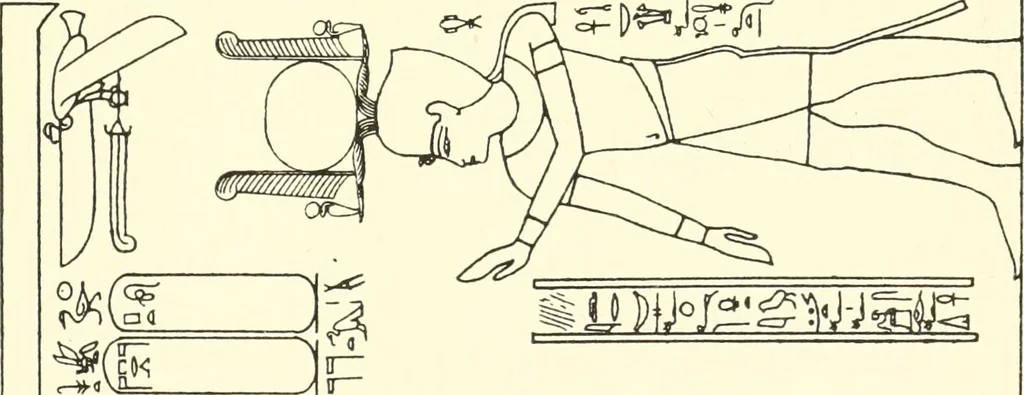 An illustration from Catalogue des monuments et inscriptions de l'Égypte antique / publié sous les auspices de S.A. Abbas II Helmi par la direction générale du Service des antiquités [de l'Égypte] ; par J. de Morgan, U. Bouriant, G. Legrain, G. Jéquier, A. Barsanti, 1894, leaf 46