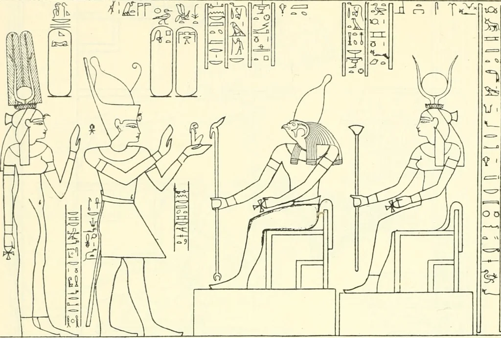 An illustration from Catalogue des monuments et inscriptions de l'Égypte antique / publié sous les auspices de S.A. Abbas II Helmi par la direction générale du Service des antiquités [de l'Égypte] ; par J. de Morgan, U. Bouriant, G. Legrain, G. Jéquier, A. Barsanti, 1894, leaf 51