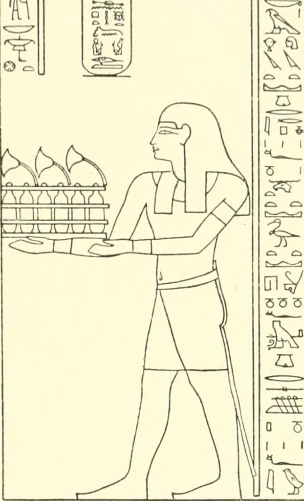 An illustration from Catalogue des monuments et inscriptions de l'Égypte antique / publié sous les auspices de S.A. Abbas II Helmi par la direction générale du Service des antiquités [de l'Égypte] ; par J. de Morgan, U. Bouriant, G. Legrain, G. Jéquier, A. Barsanti, 1894, leaf 82