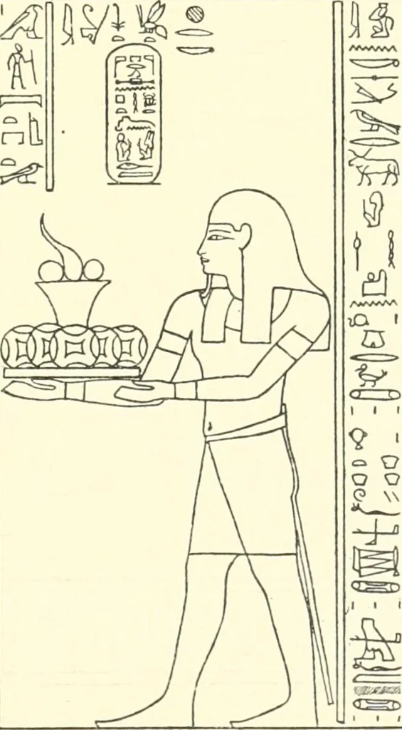 An illustration from Catalogue des monuments et inscriptions de l'Égypte antique / publié sous les auspices de S.A. Abbas II Helmi par la direction générale du Service des antiquités [de l'Égypte] ; par J. de Morgan, U. Bouriant, G. Legrain, G. Jéquier, A. Barsanti, 1894, leaf 82