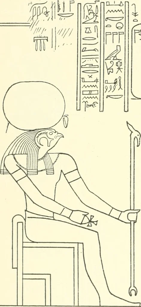 An illustration from Catalogue des monuments et inscriptions de l'Égypte antique / publié sous les auspices de S.A. Abbas II Helmi par la direction générale du Service des antiquités [de l'Égypte] ; par J. de Morgan, U. Bouriant, G. Legrain, G. Jéquier, A. Barsanti, 1894, leaf 91