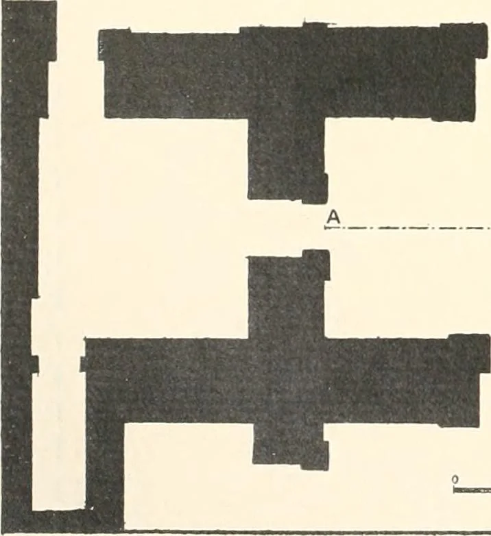 An illustration from Catalogue des monuments et inscriptions de l'Égypte antique / publié sous les auspices de S.A. Abbas II Helmi par la direction générale du Service des antiquités [de l'Égypte] ; par J. de Morgan, U. Bouriant, G. Legrain, G. Jéquier, A. Barsanti, 1894, leaf 119