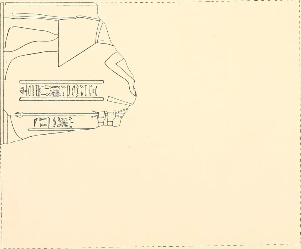 An illustration from Catalogue des monuments et inscriptions de l'Égypte antique / publié sous les auspices de S.A. Abbas II Helmi par la direction générale du Service des antiquités [de l'Égypte] ; par J. de Morgan, U. Bouriant, G. Legrain, G. Jéquier, A. Barsanti, 1894, leaf 41