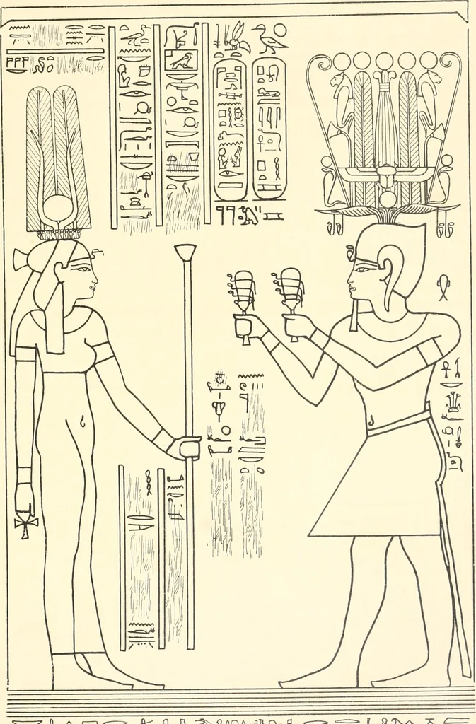 An illustration from Catalogue des monuments et inscriptions de l'Égypte antique / publié sous les auspices de S.A. Abbas II Helmi par la direction générale du Service des antiquités [de l'Égypte] ; par J. de Morgan, U. Bouriant, G. Legrain, G. Jéquier, A. Barsanti, 1894, leaf 56