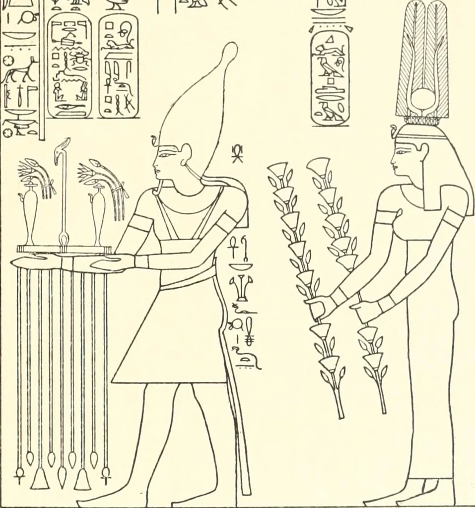 An illustration from Catalogue des monuments et inscriptions de l'Égypte antique / publié sous les auspices de S.A. Abbas II Helmi par la direction générale du Service des antiquités [de l'Égypte] ; par J. de Morgan, U. Bouriant, G. Legrain, G. Jéquier, A. Barsanti, 1894, leaf 68