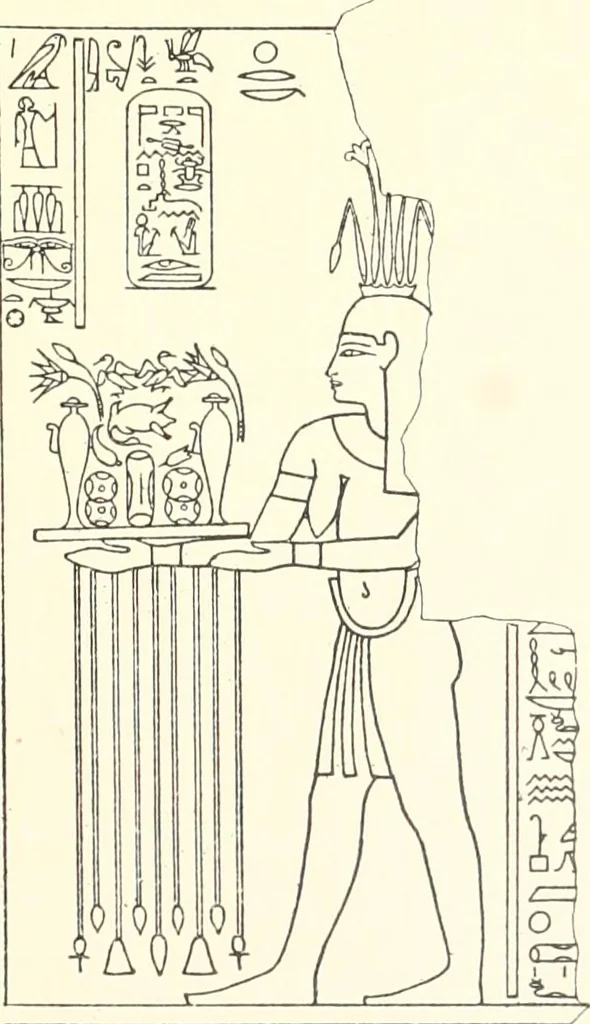 An illustration from Catalogue des monuments et inscriptions de l'Égypte antique / publié sous les auspices de S.A. Abbas II Helmi par la direction générale du Service des antiquités [de l'Égypte] ; par J. de Morgan, U. Bouriant, G. Legrain, G. Jéquier, A. Barsanti, 1894, leaf 68